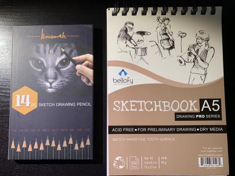 Take and Make Craft - Sketch Book and Drawing Pencils 